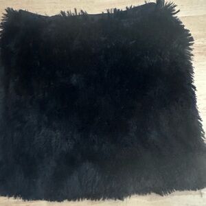 Faux fur skirt mini